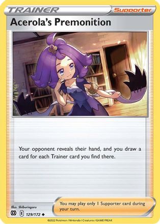 Acerola's Premonition 129/172 - Brilliant Stars Reverse Holofoil