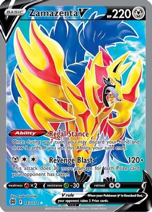 Zamazenta V 163/172 - Brilliant Stars Holofoil