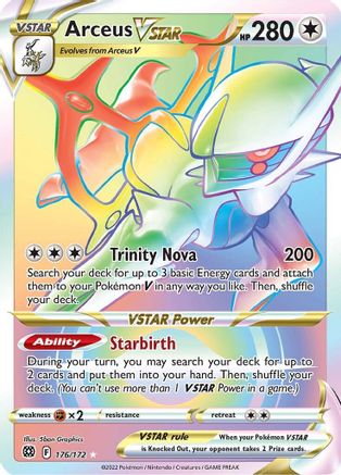 Arceus VSTAR 176/172 - Brilliant Stars Holofoil