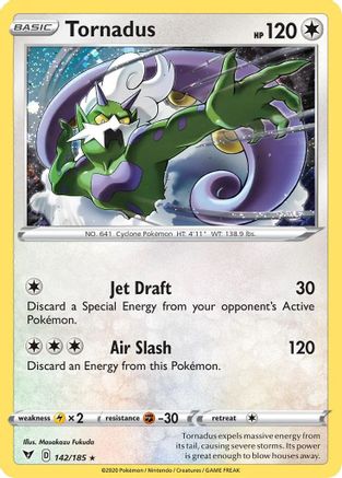 Tornadus - 142/185 (Cosmos Holo) 142 - Blister Exclusives Holofoil