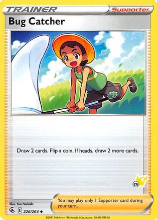 Bug Catcher - 226/264 (#26 Pikachu Stamped) 226 - Battle Academy 2022