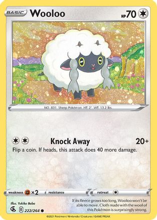 Wooloo - 222/264 (Cosmos Holo) 222 - Miscellaneous Cards & Products Holofoil