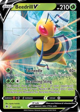 Beedrill V 1/189 - Astral Radiance Holofoil