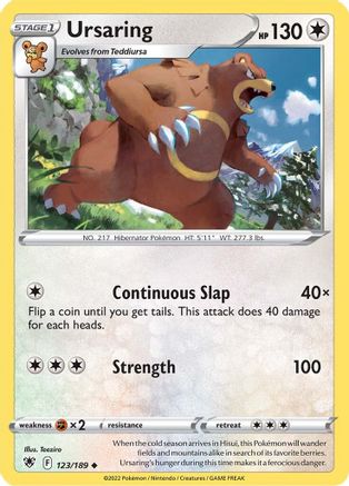 Ursaring 123/189 - Astral Radiance Reverse Holofoil