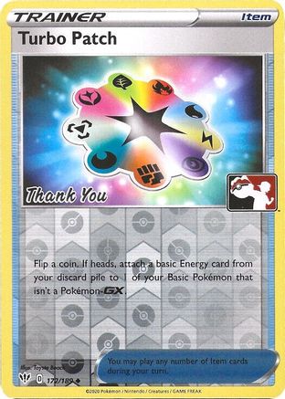 Turbo Patch - 172/189 (Pokemon League) [Thank You] 172 - League & Championship Cards Reverse Holofoil