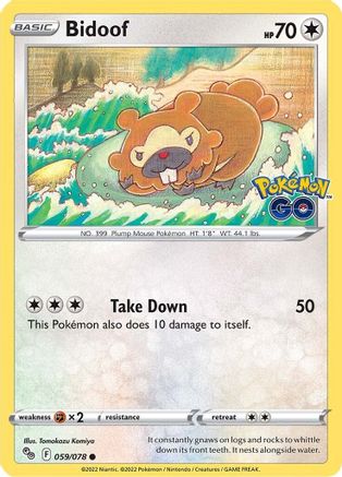 Bidoof 59/78 - Pokmon GO