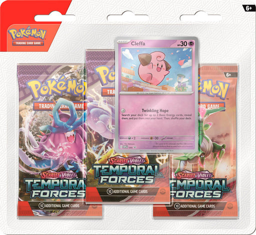 3 Pack Blister - Temporal Forces - Cyclizar and Cleffa - PokeRand