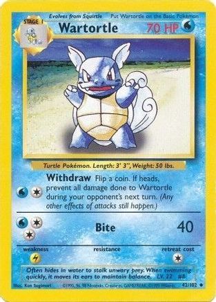 Wartortle 42/102 - Base