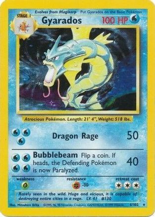 Gyarados 6/102 - Base Holofoil