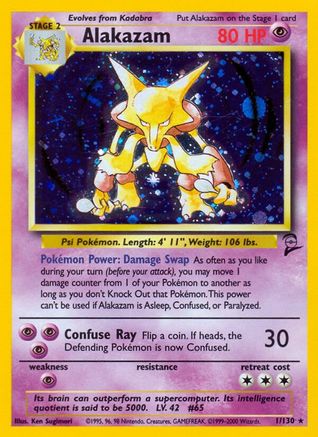 Alakazam 1/130 - Base Set 2 Holofoil