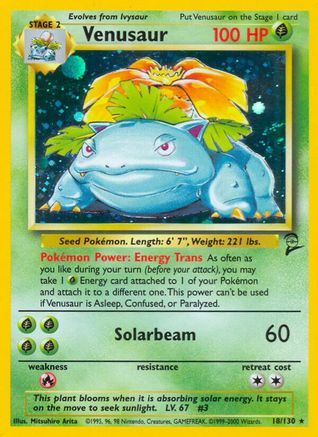 Venusaur 18/130 - Base Set 2 Holofoil