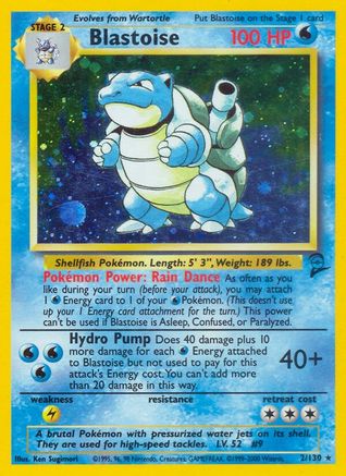 Blastoise 2/130 - Base Set 2 Holofoil