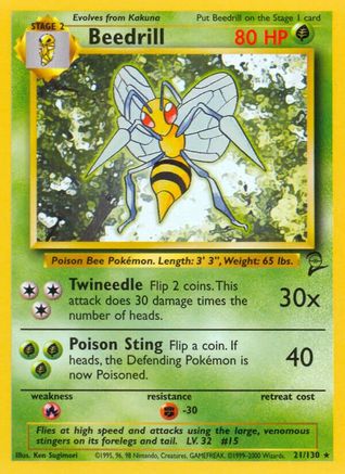 Beedrill 21/130 - Base Set 2