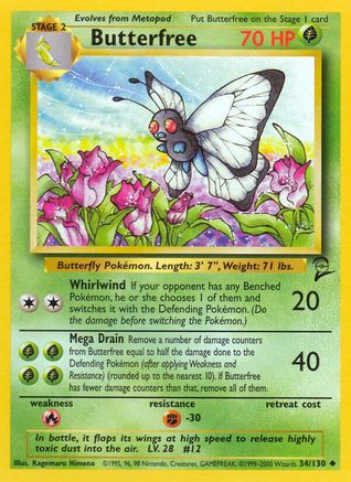 Butterfree 34/130 - Base Set 2