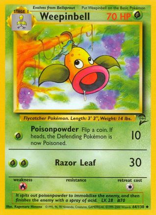 Weepinbell 64/130 - Base Set 2