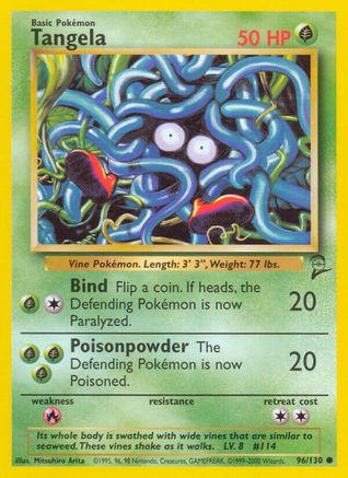 Tangela 96/130 - Base Set 2