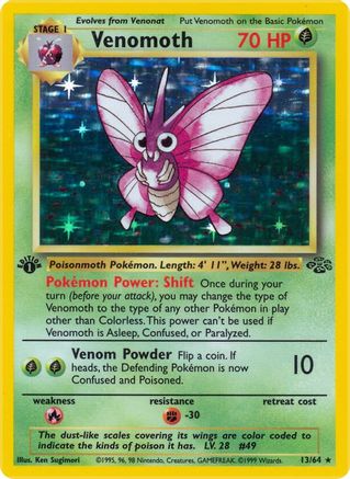 Venomoth 13/64 - Jungle Unlimited Holofoil