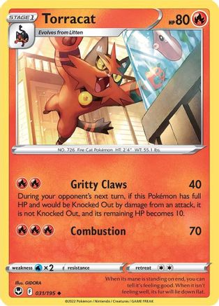 Torracat 31/195 - Silver Tempest Reverse Holofoil