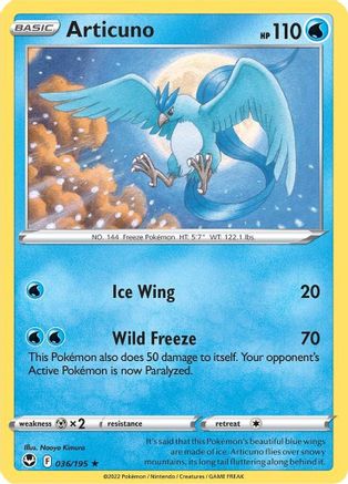 Articuno 36/195 - Silver Tempest Holofoil