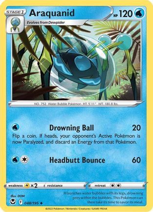 Araquanid 48/195 - Silver Tempest Reverse Holofoil