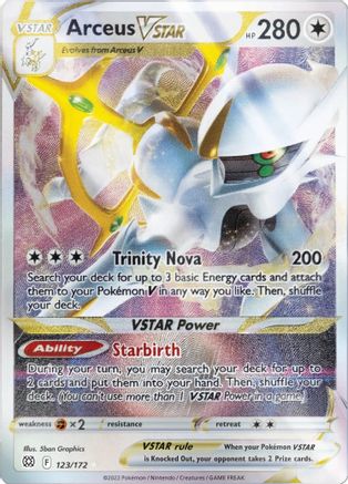 Arceus VSTAR (Metal Card) 123 - Miscellaneous Cards & Products Holofoil