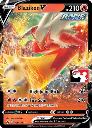 Blaziken V 20 - Prize Pack Series Cards Holofoil