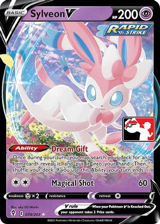 Sylveon V 74 - Prize Pack Series Cards Holofoil