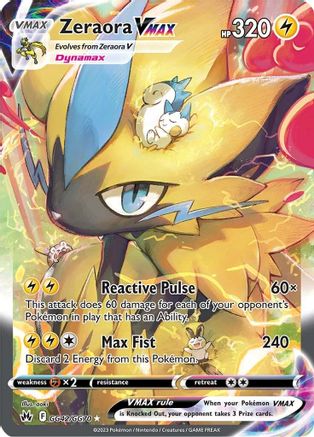 Zeraora VMAX GG42/70 - Crown Zenith Galarian Gallery Holofoil