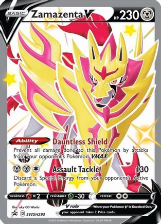 Zamazenta V SWSH293/307 - SWSH Black Star Promos Holofoil