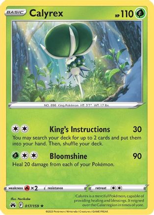 Calyrex 17/159 - Crown Zenith Holofoil