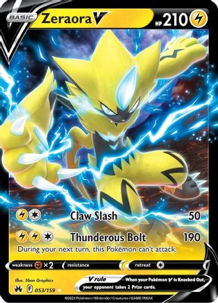 Zeraora V 53/159 - Crown Zenith Holofoil