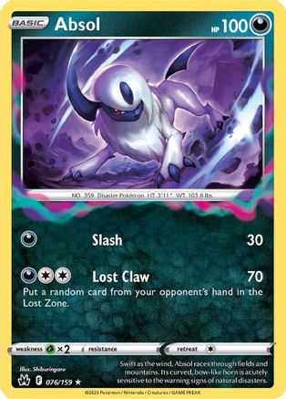 Absol 76/159 - Crown Zenith Holofoil