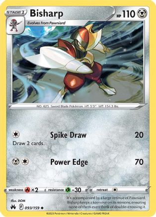 Bisharp 93/159 - Crown Zenith Reverse Holofoil