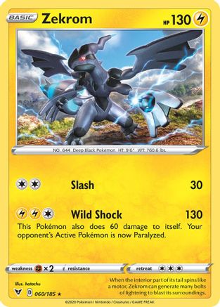 Zekrom - 060/185 (Cosmos Holo) 60 - Miscellaneous Cards & Products Holofoil