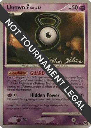 Unown [G] - 2009 (Stephen Silvestro) 57 - World Championship Decks