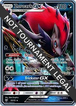 Zoroark GX - 2018 (Robin Schulz) 53 - World Championship Decks