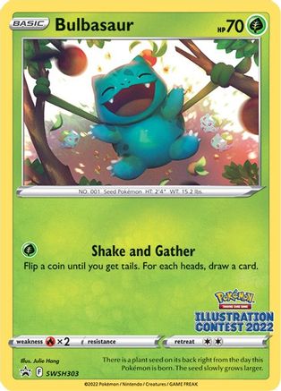 Bulbasaur (Illustration Contest 2022) SWSH303 - SWSH Sword & Shield Promo Cards