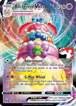 Alcremie VMAX 23 - Prize Pack Series Cards Holofoil