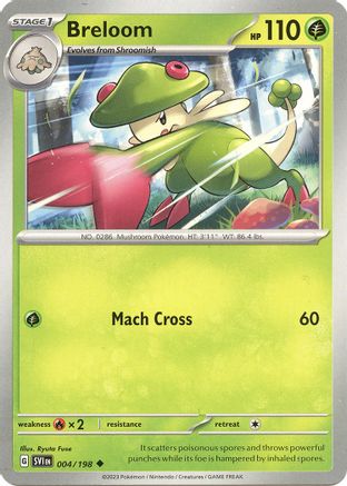 Breloom - 004/198 4 - SV01 Scarlet & Violet Base Set Reverse Holofoil