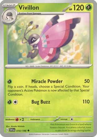 Vivillon - 010/198 10 - SV01 Scarlet & Violet Base Set