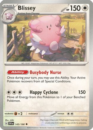 Blissey - 145/198 145 - SV01 Scarlet & Violet Base Set