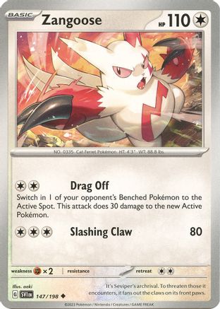 Zangoose - 147/198 147 - SV01 Scarlet & Violet Base Set