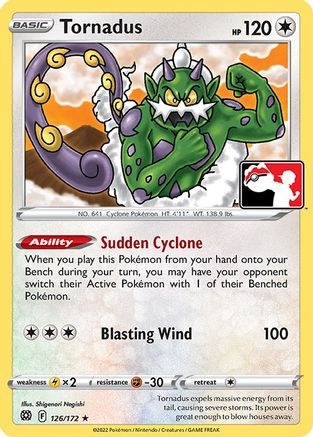 Tornadus 126 - Prize Pack Series Cards