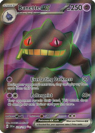 Banette ex - 229/198 229 - SV01 Scarlet & Violet Base Set Holofoil