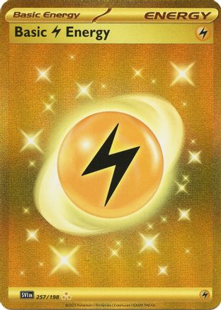 Basic Lightning Energy - 257/198 257 - SV01 Scarlet & Violet Base Set Holofoil