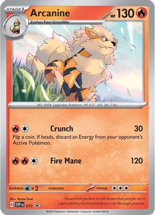 Arcanine 11 - SV Scarlet & Violet Promo Cards Holofoil