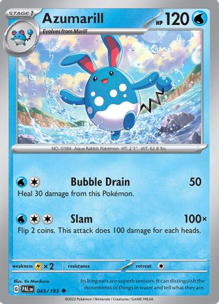 Azumarill 45 - SV02 Paldea Evolved Reverse Holofoil