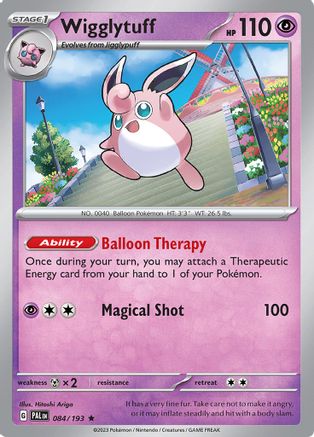 Wigglytuff 84 - SV02 Paldea Evolved Holofoil