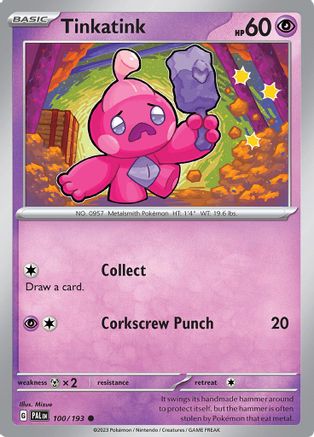 Tinkatink 100 - SV02 Paldea Evolved Reverse Holofoil