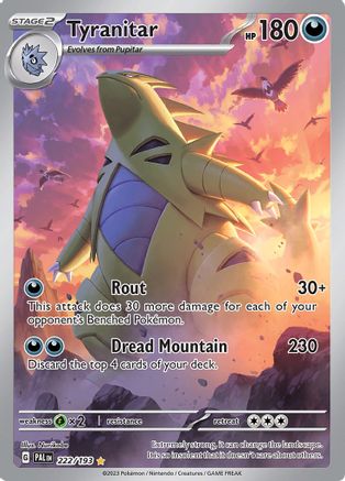 Tyranitar 222 - SV02 Paldea Evolved Holofoil